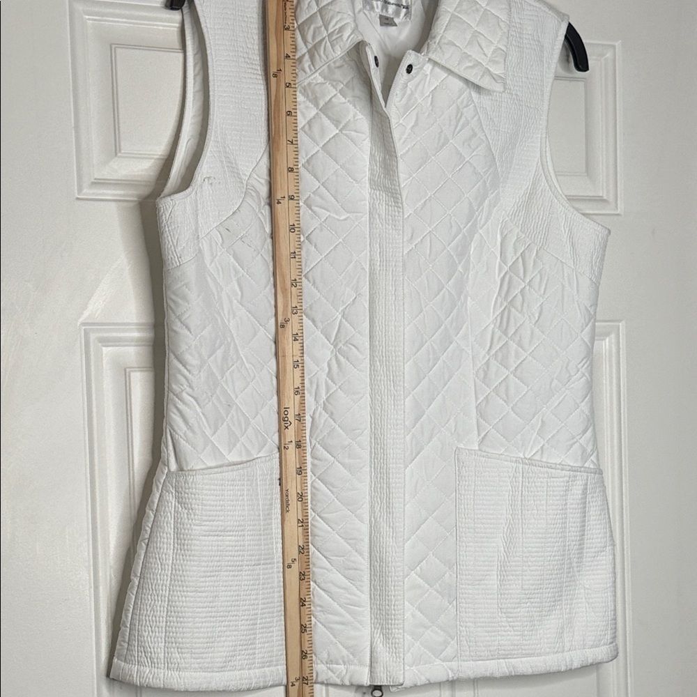 Cutter & Buck Women's Quilted Vest in White - Picture 13 of 15